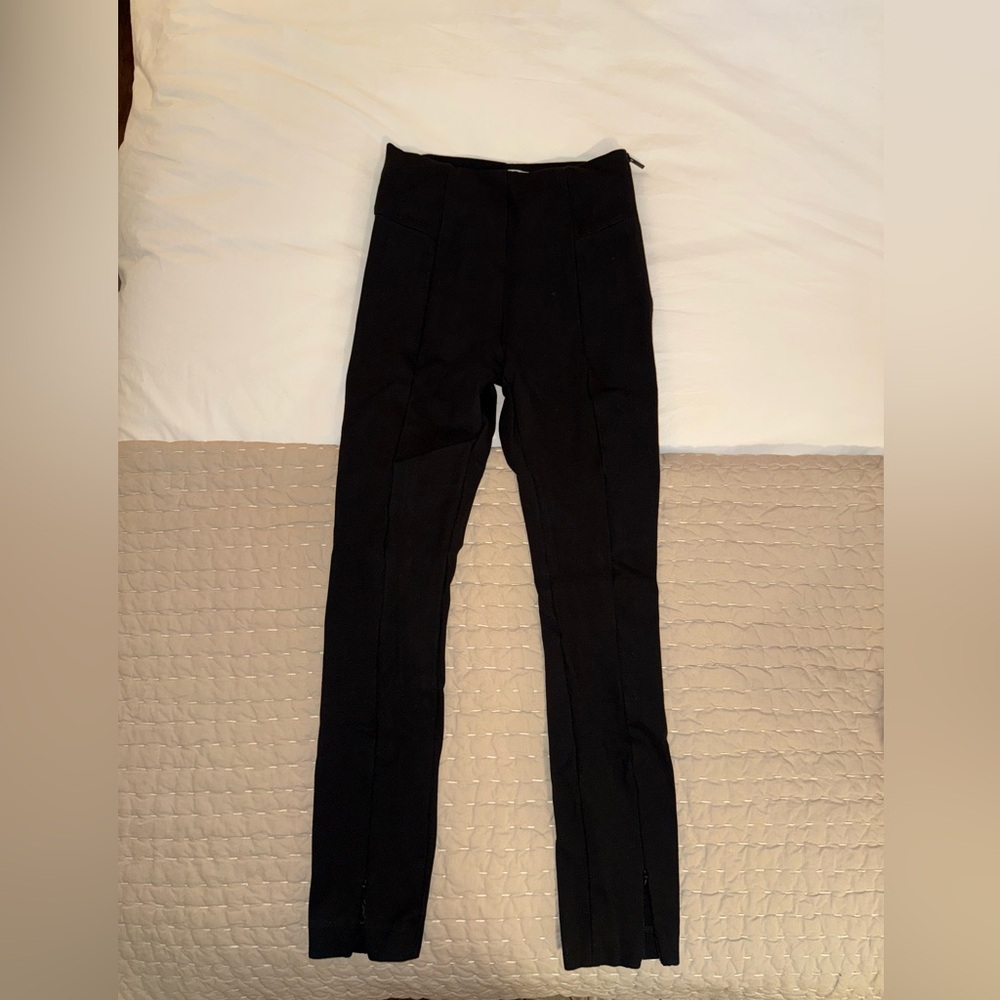 Black High-Waisted Stretch Pants